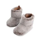 Jueshanzj Bebek Ayakkabıları Kız Bebek Ayakkabıları Bebek Ayakkabıları Yumuşak Deri Bebek Ayakkabıları Bebek Ayakkabıları Bebek Kız Ayakkabıları Bebek Ayakkabıları Polar Bot, gri, 6.5 UK Child