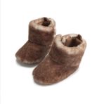 Jueshanzj Bebek Ayakkabıları Kız Bebek Ayakkabıları Bebek Ayakkabıları Yumuşak Deri Bebek Ayakkabıları Bebek Ayakkabıları Bebek Kız Ayakkabıları Bebek Ayakkabıları Polar Bot, kahverengi, 7 UK Child