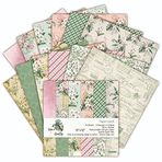 Jueshanzj Scrapbooking Kağıt Pedler, Mermer kart stoğu Kağıt ped 30,48 cm x 12 "Tek Taraflı Baskı Karton 160 gsm Asitsiz Arka Plan Koleksiyonu Fotoğraf Albümü El İşi Arka Plan Kendin Yap Dergisi - 24 Sayfa