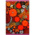 JUICY FRUIT PERSIMMON Tropical Exotic-Botanical Floral Garden Kaleidoscope Art-JOURNAL NOTEBOOK DIARY RECIPE BLANK BOOK-Flower Artist Women Teen Girl ... SCHOOL SUPPLY֎College University