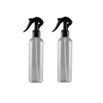 JUIWI 2li Set Çok Amaçlı Boş Plastik Yuvarlak Şişe Plastik Pet Şişe Triger Sprey Başlıklı Fıs Fıs 2x400cc
