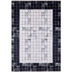 Jukovski Gri Geometrik Pamuk Makinada Yıkanabilir Kaymaz Taban Dijital Makine Baskı Salon Halı-I-Haln-HLN1188-240x300