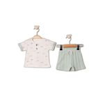 Julayla Jakarlı Örme 2'li Bebek Takımı (3-6 AY / 6-9 AY / 9-12 AY / 18-24 AY) mint 9-12 Ay