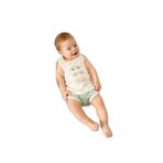 Julayla Jakarlı Örme Atlet Şort Takım | Erkek Bebek Yazlık 2'li Set | 3-24 Ay mint 6-9 AY