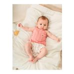 Julayla Jakarlı Örmeli Askılı Atlet Şort Bebe Takımı Nar Çiçeği 9-12 Ay