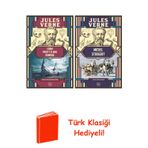 Jules Verne 2 Kitap Seti + Türk Klasiği Hediye