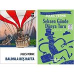 Jules Verne Balonla Beş Hafta +1 Adet Kitap Set - Hayır