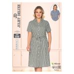 Juliet Deluxe Kadın Dokuma Viskon Kumaş Desenli Yazlık Elbise 33366