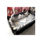 JULYA KİDS Bebek Gri Örgülü Park Beşik Uyku Seti 70x110, 70x120, 70x130, 60x120