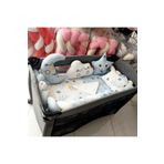 JULYA KİDS Bebek Mavi Örgülü Park Beşik Uyku Seti 70x110, 70x120, 70x130, 60x120