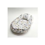 JULYA KİDS Çok Amaçlı Baby Nest Pamuk Kumaş Desenli Çantali Bebek Çantası Taşınabilir Anne Yanı Yatğı