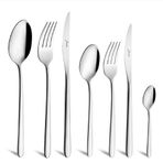 Jumbo 2004 84 Parça 12 Kişilik Çelik Çatal Kaşık Bıçak Takımı