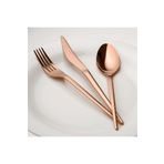 Jumbo 5700 Cius 12 Kişilik 84 Parça Titanyum Bronz Çatal Kaşık Bıçak Takımı