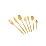 Jumbo 5800 Apollo 12 Kişilik 84 Parça Titanyum Gold Çatal Kaşık Bıçak Takımı