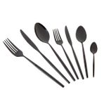 Jumbo 5900 Infinity 12 Kişilik 84 Parça Titanyum Black Çatal Kaşık Bıçak Takımı