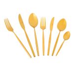 Jumbo 5900 Infinity 12 Kişilik 84 Parça Titanyum Gold Çatal Kaşık Bıçak Takımı