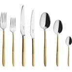 Jumbo 9401 84 Parça 12 Kişilik Gold Deri Sandıklı Çatal Kaşık Bıçak Seti