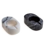 Jumbo Ascella Mermer Kapaklı 2'li 9x6x3 cm Baharatlık
