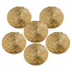 Jumbo Carina Wavy 4'lü 10 cm Bardak Altlığı