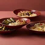 Jumbo Efes Kırmızı Kayık Meze Tabağı 6’lı Set | Porselen Sunum Tabağı, Meze & Sosluk 15 cm - 6’lı Ekonomik Set