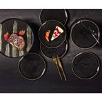 Jumbo Glamour Siyah 7 Parça Pasta Seti