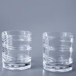Jumbo Glory 2x250 ml Çizgili Viski Bardağı