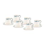 Jumbo Goccia 6 Kişilik Kahve Fincan Takımı - Renkli