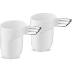 Jumbo Goddess 2 Kişilik Espresso Fincan Seti Platin - Gümüş