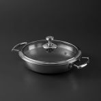 Jumbo Gourmet 3Ply 26 Cm Indüksiyon Tabanlı Çelik Pilav Tenceresi
