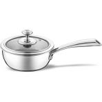 Jumbo Gourmet 3ply Indüksiyon Tabanlı Sos Tenceresi 16 cm - Çelik