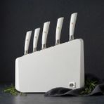 Jumbo Katana Standlı 6 Parça Beyaz Bıçak Seti