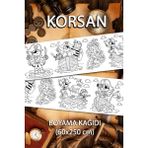 Jumbo Korsanlar Dev Boyama Kağıdı 60CM x 250CM