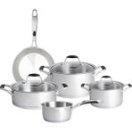 Jumbo New Stella 8 Parça Çelik Tencere Seti - Gümüş - 24 cm