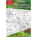 Jumbo Orman Hayvanları Dev Boyama Kağıdı 60CM x 250CM