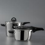 Jumbo Procook 4+6 Litre Paslanmaz Çelik Düdüklü Tencere Seti - 4 - 6 L Set - Gümüş