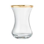Jumbo Ribbon Gold İnce Belli 6'lı Çay Bardak