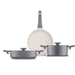 Jumbo Swiss Crystal Grey 5 Parça Tencere Seti