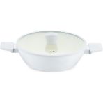 Jumbo Swiss Crystal Light Grey Basık Tencere 26 cm - Açık Gri