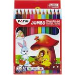 Jumbo Üçgen Kuru Boya Kalemi 12 Renk
