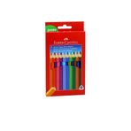 Jumbo Üçgen Kuru Boya Kalemi Faber Castell 12 Renk Karton Kutu
