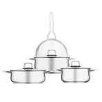 Jumbo Web New Lyon 7 Parça Çelik Tencere Seti