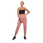 JUMENT İç Göstermez Viskon Poplin Beli Lastikli Cepli Paçası Büzgülü Rahat Pantolon-Soft Rose