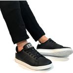 Jump 15306-15307 Siyah-Beyaz Düz Taban Rahat Spor Ayakkabı - Siyah - Beyaz