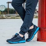 JUMP 21088 COMFORT CASUAL ANATOMİK SPOR AYAKKABISI Siyah - Mavi