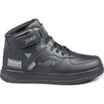 Jump 27835 Cırtlı Yüksek Bilekli Siyah Genç Sneaker Günlük Spor Ayakkabı - 024-Siyah