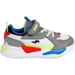 Jump Erkek Çocuk Spor Ayakkabı 31-35 Numara Siyah-Gri - Beyaz - Gri - 34