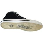 Jump M.p 1841 Siyah Beyaz Converse Hıgh Unıseks Sneaker Ayakkabı - 010-Siyah