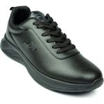 Jump Siyah Erkek Sneaker Ayakkabı PU Malzeme ile Rahat Kauçuk Taban Düz Topuk 34841 Model
