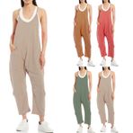 Jumper gündelik tulum, kadın tulumu, Jumper kadın tulumu, iş pantolonu, bol tulum, rahat, Gri, XL