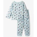 June Organik Bebek Robot Desenli Pijama Takım